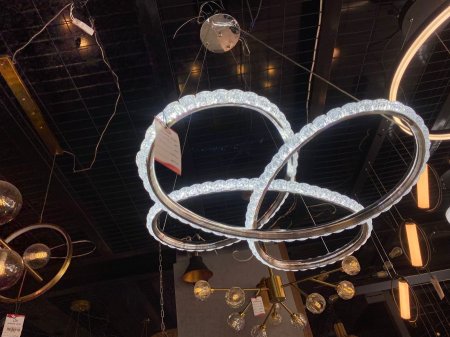 ثريا ليد 1011 فضي  60سم 144 واط